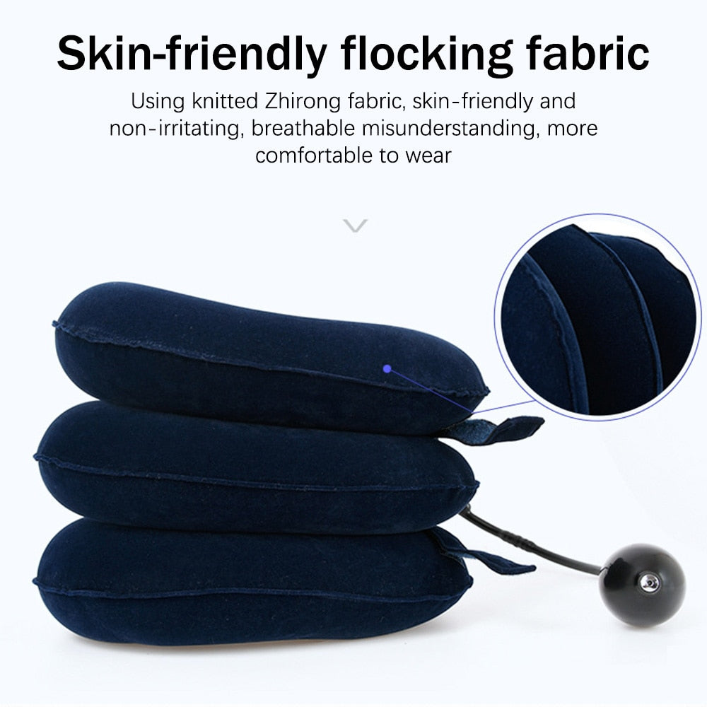 Yongrow medical Neck Traction Collar Neck Support Brace 3 Layers Cervical Relief - KiwisLove