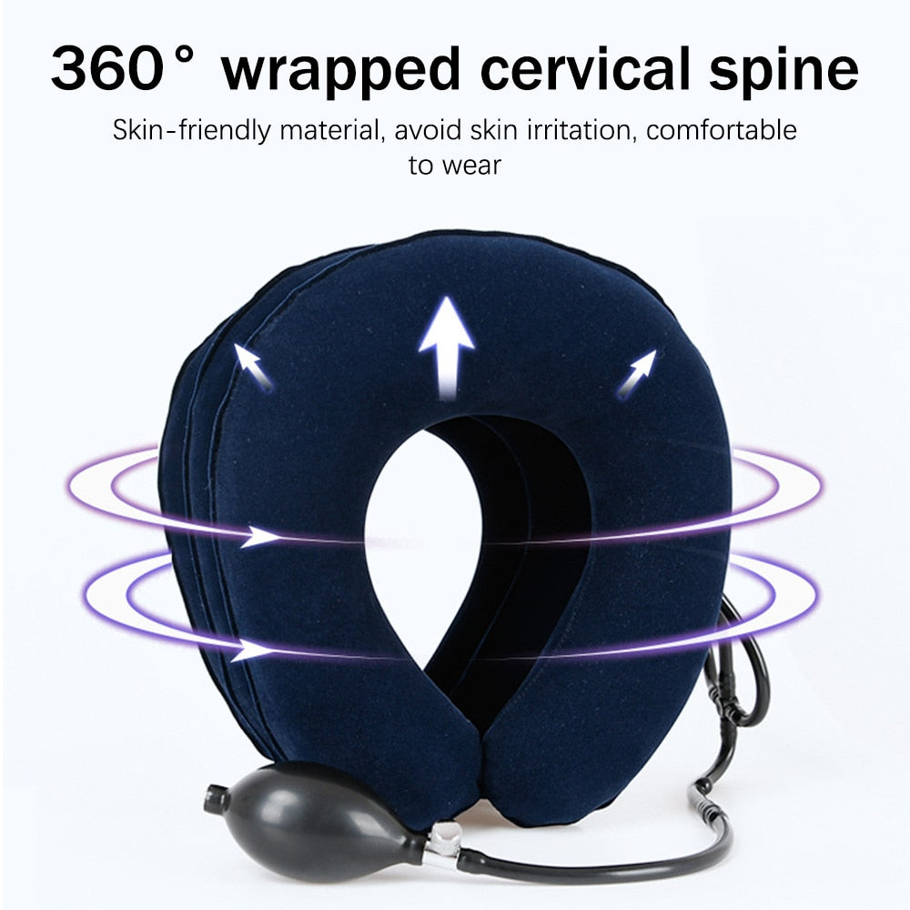 Yongrow medical Neck Traction Collar Neck Support Brace 3 Layers Cervical Relief - KiwisLove