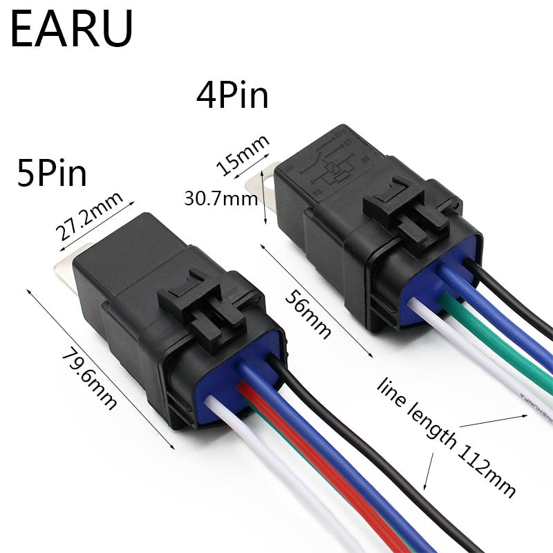 Car Auto Automobile Relay Sealed Waterproof Integrated Wired - KiwisLove