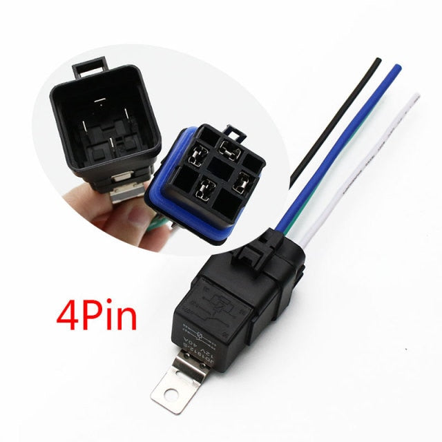 Car Auto Automobile Relay Sealed Waterproof Integrated Wired - KiwisLove