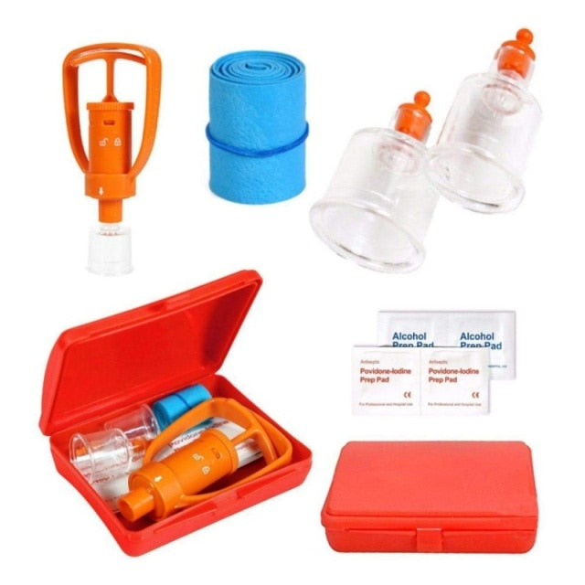 Outdoor Camping Survivor Venom Extractor Kit Safe First Aid Kit Safety Venom Protector for Snake bees Bite * - KiwisLove