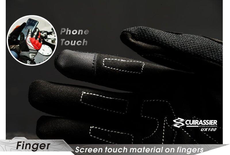 Cuirassier Summer Motorcycle Gloves Men Touch Screen Breathable Motobike Riding Moto Protective Gear Motorbike Motocross Gloves - KiwisLove