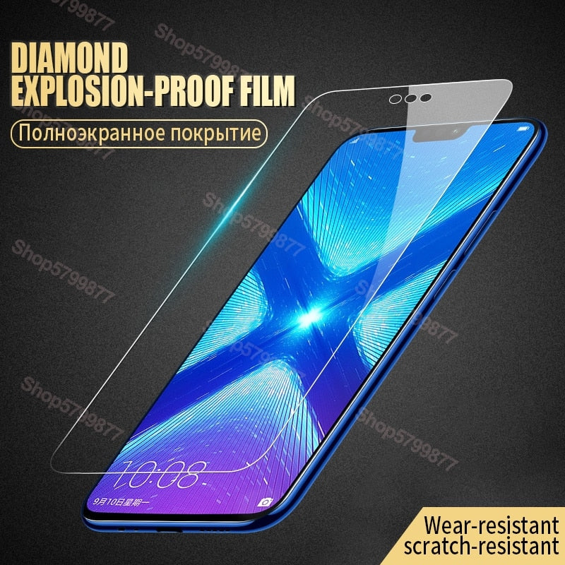 9D Protective Glass on For Huawei Honor 8X 8A 8C 8S 9A 9C 9S 9X Tempered Screen Protector Honor 10i 20i 20S Play Glass Film Case - KiwisLove