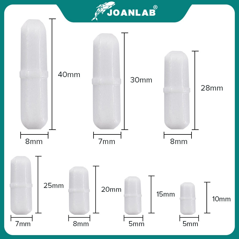 JOANLAB Magnetic Stirrer Stir Bar PTFE Magnetic Stirrer Mixer Stir Bars - KiwisLove