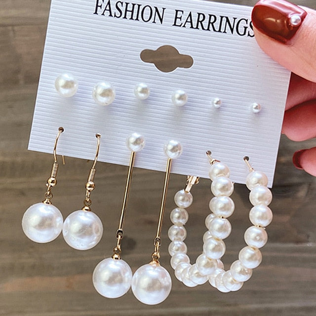17KM Fashion Hoop Earrings Set For Women Girls - KiwisLove