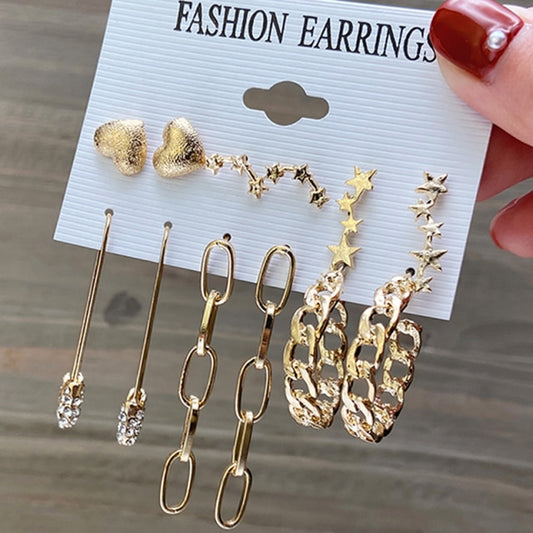 17KM Fashion Hoop Earrings Set For Women Girls - KiwisLove