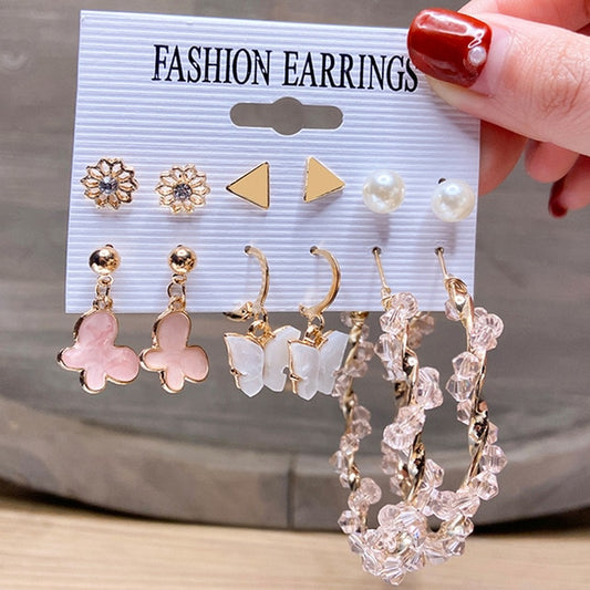 17KM Fashion Hoop Earrings Set For Women Girls - KiwisLove