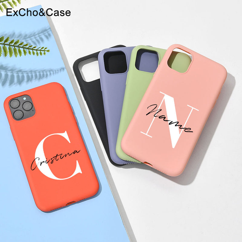 Custom  Name for iphone 7 8 7P 8P 11 Pro 11 Pro Max   Silicone Case Cover - KiwisLove