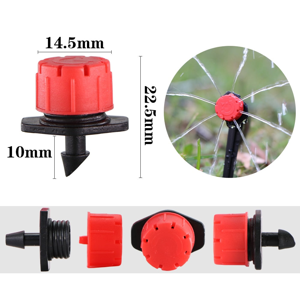 DIY Micro Drip Irrigation System 8 Hole Adjustable Flow Dripper Atomizer - KiwisLove