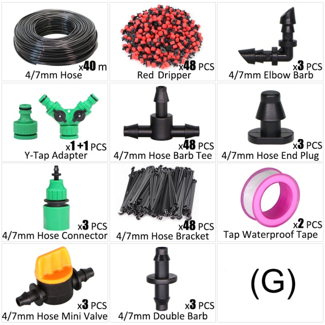 DIY Micro Drip Irrigation System 8 Hole Adjustable Flow Dripper Atomizer - KiwisLove