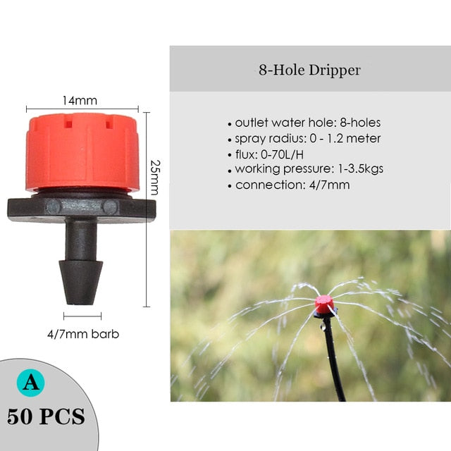 Irrigation Dripper Sprinkler Garden Micro Spray Rotating Nozzle - KiwisLove