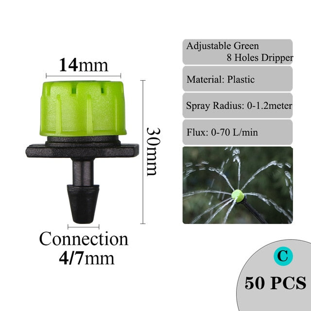 Irrigation Dripper Sprinkler Garden Micro Spray Rotating Nozzle - KiwisLove