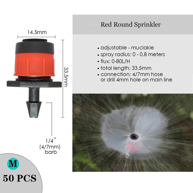 Irrigation Dripper Sprinkler Garden Micro Spray Rotating Nozzle - KiwisLove