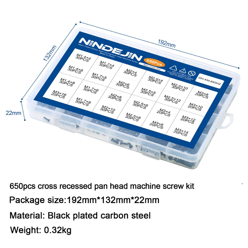 650pcs Cross Recessed Round Pan Head Machine Mini Screws computer - KiwisLove