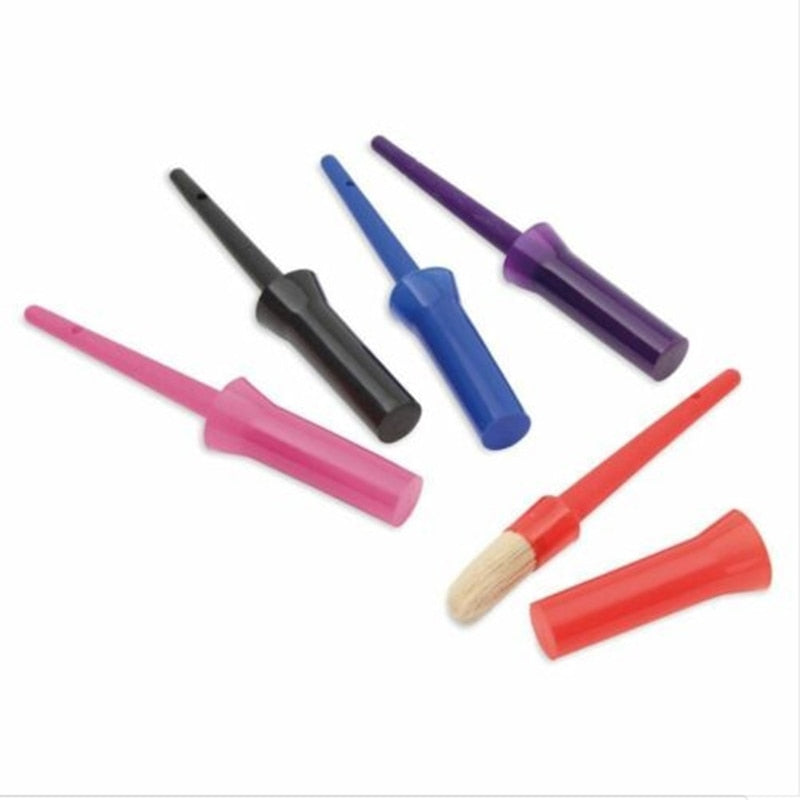 Random Colors Horse Plastic Hoof Oil Brush With Cap Hoof Dressing Applicator - KiwisLove