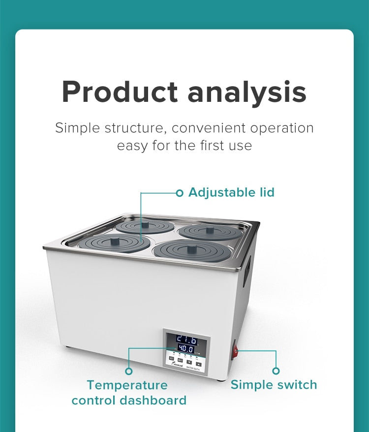 JOANLAB Laboratory Water Bath Constant Temperature LCD Digital Display - KiwisLove