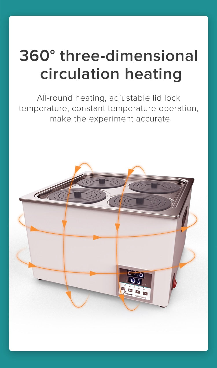 JOANLAB Laboratory Water Bath Constant Temperature LCD Digital Display - KiwisLove