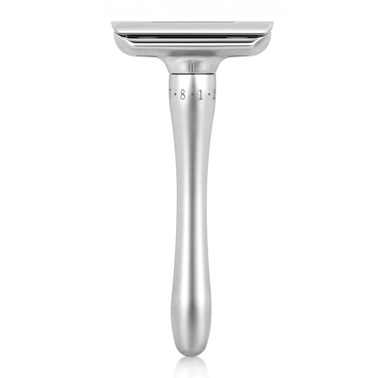 QShave Adjustable Safety Razor with Magnetic Cover 1 Razor 1 Blade Disposal Case & 5 blades - KiwisLove