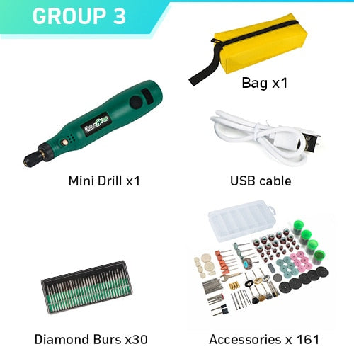 USB Cordless Drill  Engraving Pen DIY For Jewelry Metal Glass - KiwisLove