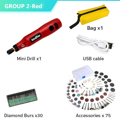 USB Cordless Drill  Engraving Pen DIY For Jewelry Metal Glass - KiwisLove