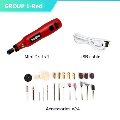 USB Cordless Drill  Engraving Pen DIY For Jewelry Metal Glass - KiwisLove