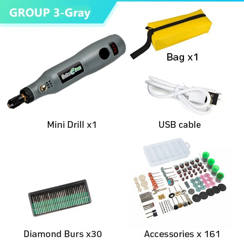USB Cordless Drill  Engraving Pen DIY For Jewelry Metal Glass - KiwisLove