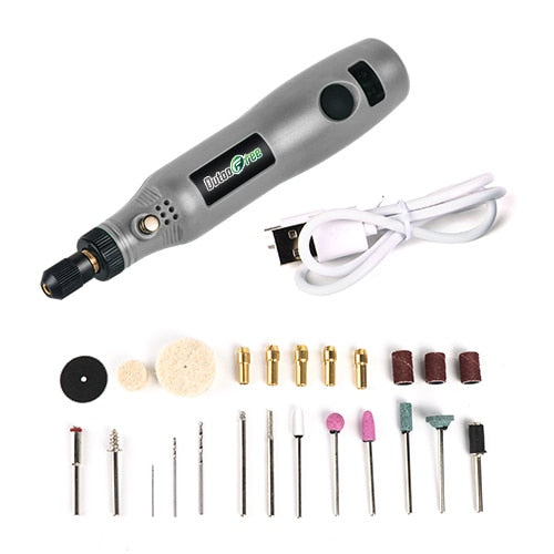 Mini Wireless Drill Electric Carving Pen  Engraver Pen USB Cordless - KiwisLove
