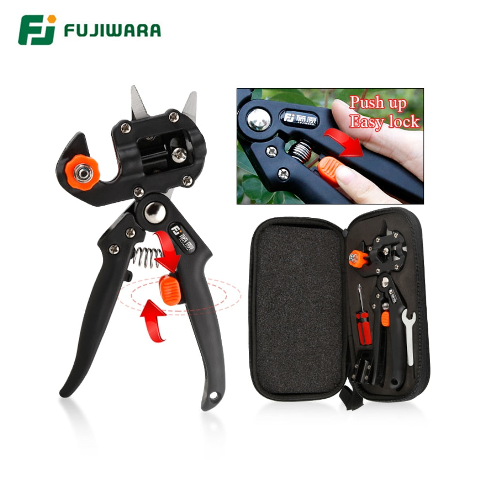 FUJIWARA Grafting Shears Scissor Fruit Tree Vaccination Multi-function Bud Cutter Gardening Tools - KiwisLove