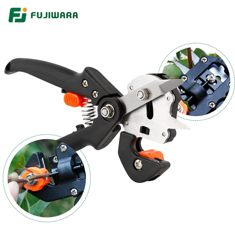 FUJIWARA Grafting Shears Scissor Fruit Tree Vaccination Multi-function Bud Cutter Gardening Tools - KiwisLove