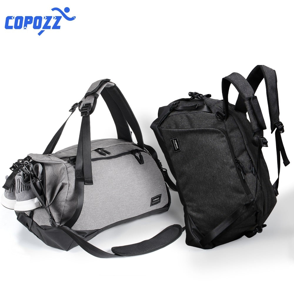 COPOZZ Sport Gym Bag 35-55L with Shoes Compartment Waterproof Bag - KiwisLove