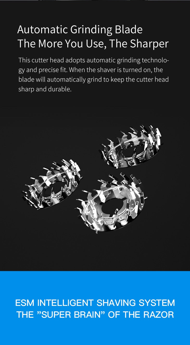 ENCHEN Electric Shaver Men Waterproof Rechargeable Beard Trimmer Razor - KiwisLove