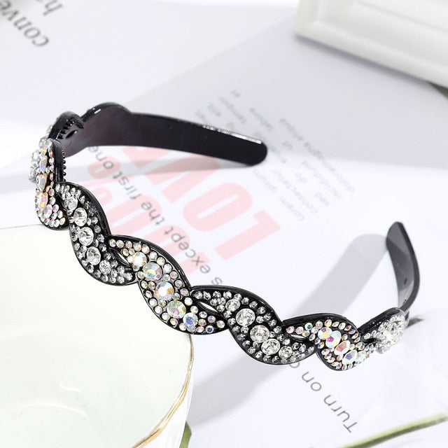 Alice Hairband Bezel Headband  Hair Band Hoop Top Metal Double Bangs - KiwisLove