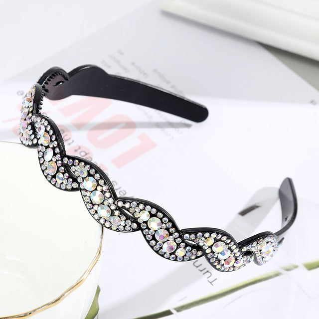 Alice Hairband Bezel Headband  Hair Band Hoop Top Metal Double Bangs - KiwisLove