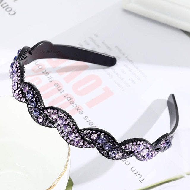 Alice Hairband Bezel Headband  Hair Band Hoop Top Metal Double Bangs - KiwisLove