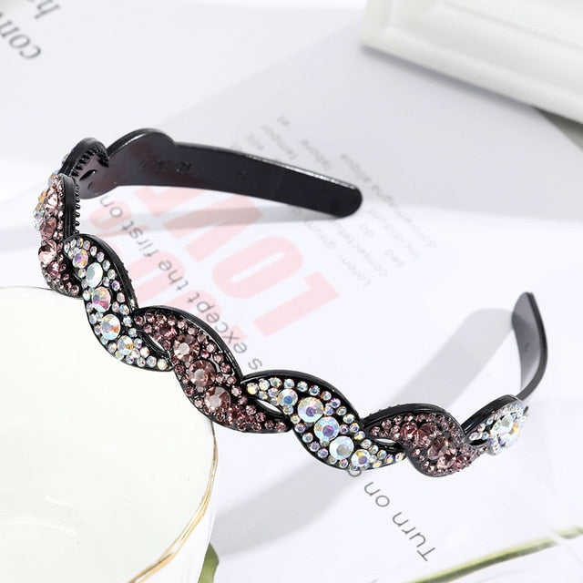 Alice Hairband Bezel Headband  Hair Band Hoop Top Metal Double Bangs - KiwisLove