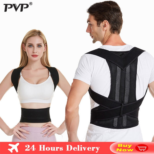 Posture Corrector Adjustable Back Support Shoulder Lumbar - KiwisLove