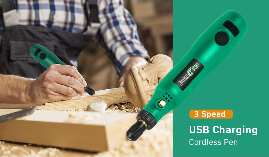 USB Cordless Drill  Engraving Pen DIY For Jewelry Metal Glass - KiwisLove