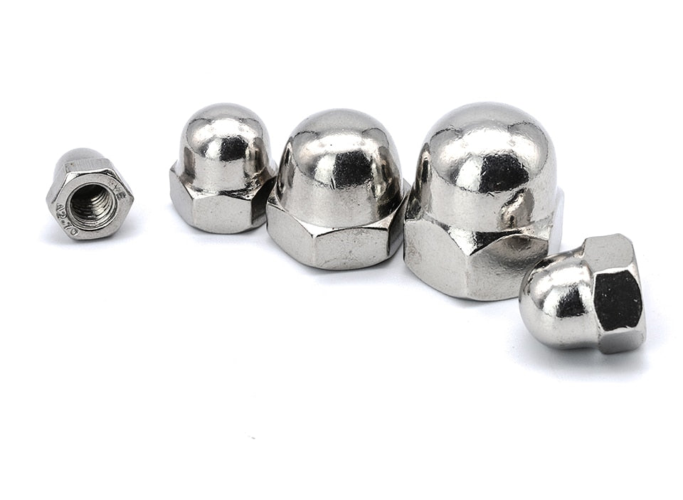 NINDEJIN 190pcs Acorn Nut Hexagon Dome Cap Blind Nut Assortment Kit - KiwisLove