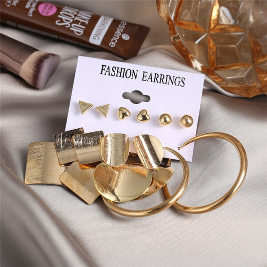 17KM Gold Metal Earrings Set For Women Geometric  2021 Trend Set - KiwisLove