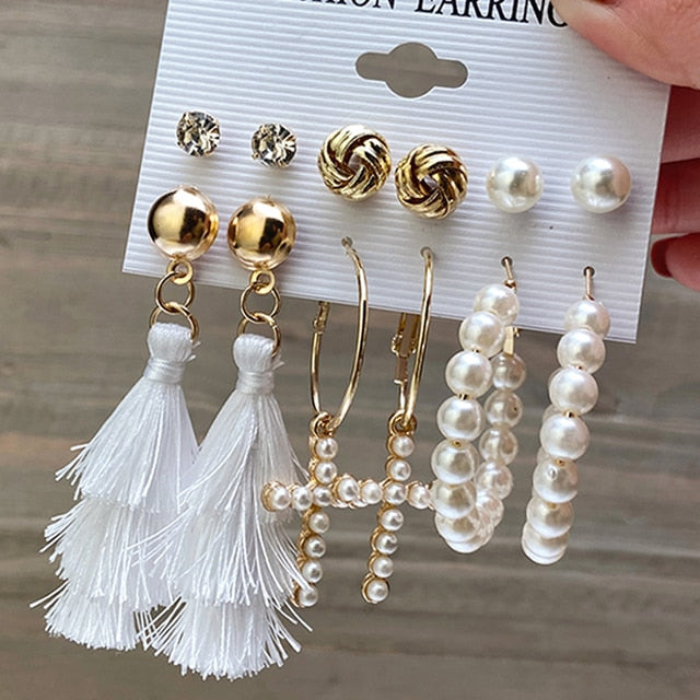 17KM Gold Metal Earrings Set For Women Geometric  2021 Trend Set - KiwisLove