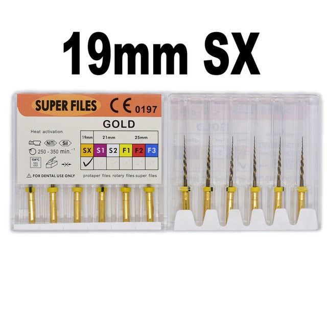 Dental root canal file gold endo rotary super files golden endodontic  files - KiwisLove