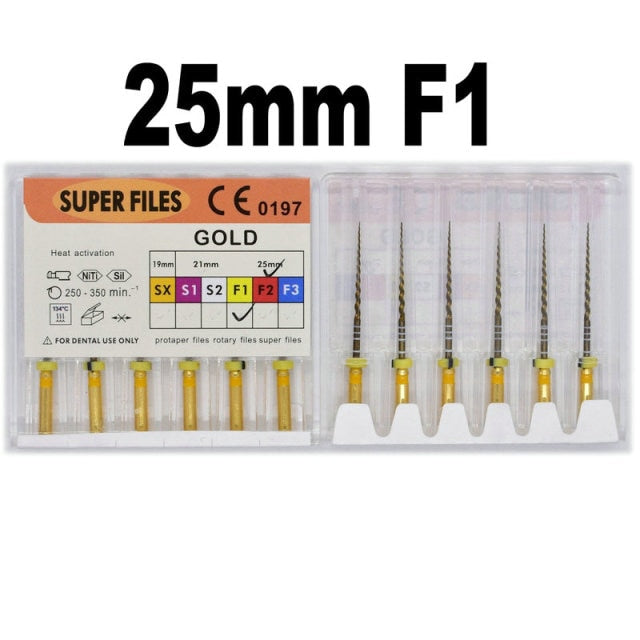 Dental root canal file gold endo rotary super files golden endodontic  files - KiwisLove