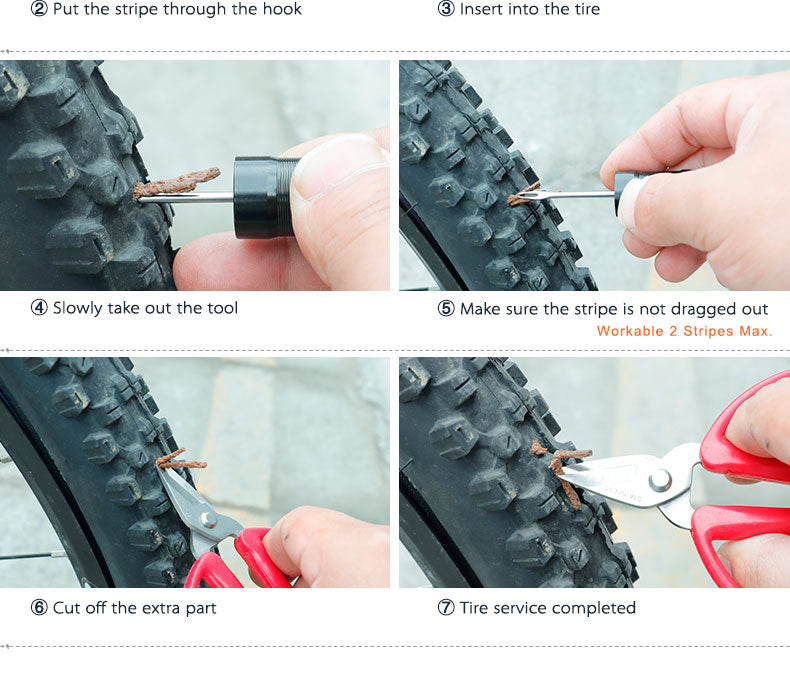 Deemount original Bicycle Tubeless Tire Repair Tool Tyre Drill Puncture - KiwisLove