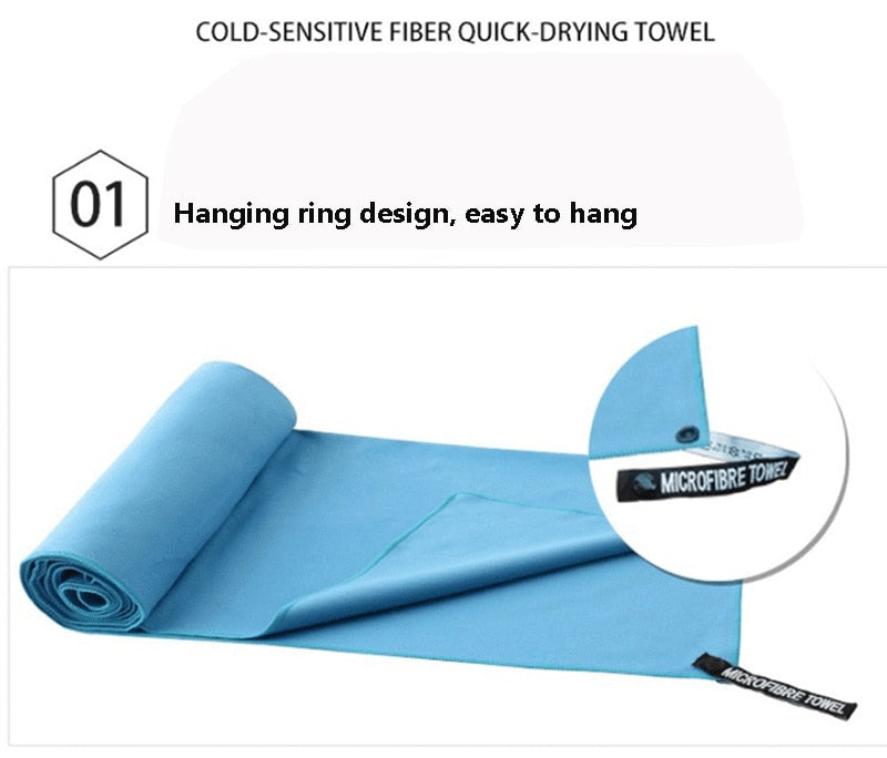 Quick Dry Sports Towel Portable Beach Towel Water Absorbent swimming - KiwisLove