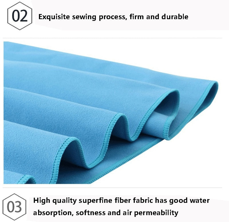 Quick Dry Sports Towel Portable Beach Towel Water Absorbent swimming - KiwisLove
