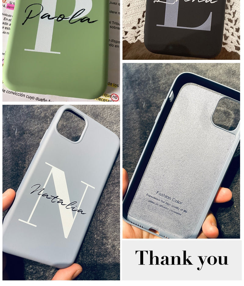 Custom  Name for iphone X XS XS MAX XR SE 2020  Silicone Case Cover - KiwisLove