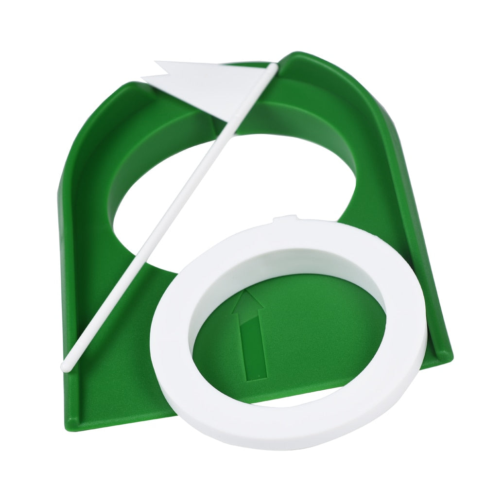 Golf Putting Trainer With Hole Flag Putter Green Practice Aid - KiwisLove