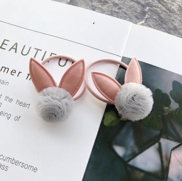 NEW Kids animal flower Ribbon hair bow elastic hair band - KiwisLove