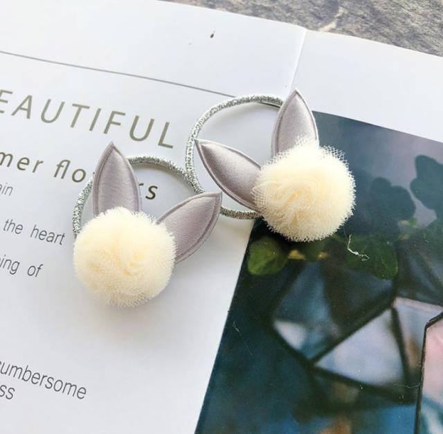 NEW Kids animal flower Ribbon hair bow elastic hair band - KiwisLove