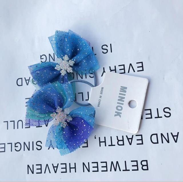 NEW Kids animal flower Ribbon hair bow elastic hair band - KiwisLove